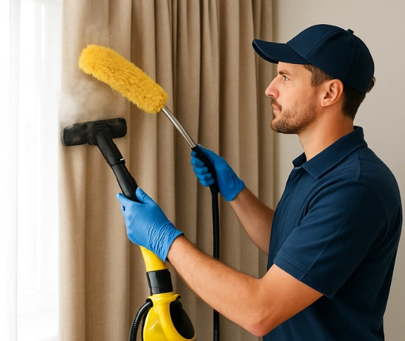 Trusted curtain steam cleaning technician Matty Curtain Cleaning manifold-heights-vic QLD