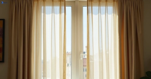 Dusty and dull curtains in manifold-heights-vic before steam cleaning